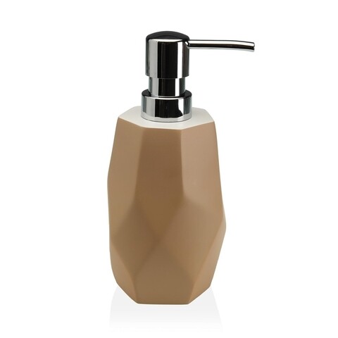 Dispenser sapun lichid amanda, versa, 8.2 x 8.2 x 21 cm, polirasina, bej
