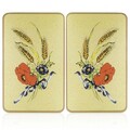 Set 2 protectii pentru aragaz Maximex, Universal, 52x30 cm, sticla, multicolor