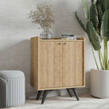 Dulap multifunctional, Mod Design, Seul, 70x40x91.5 cm, Stejar / Negru