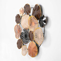 Decoratiune de perete, Sanatsal, Metal, Dimensiune: 32 x 90 cm, Multicolor