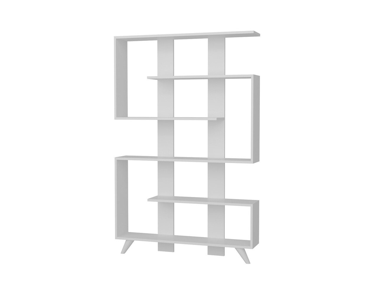 Biblioteca Rain, Woody Fashion, 120x20x162 cm, alb
