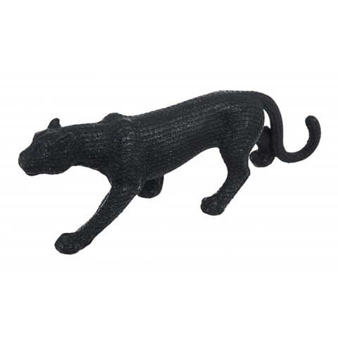 Statueta decorativa, Walking Leopard, Bizzotto, 35.5×9.5×11 cm, polirasina