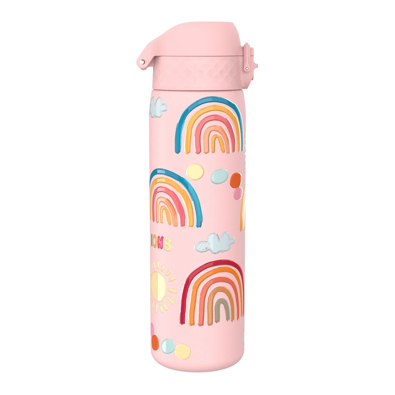 Sticla apa pentru copii Slim, inox, 600ml, Rainbows - Ion8 - imagine 4