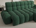 Coltar extensibil stanga 3 locuri ELTAP, Ceedro, 283x165x98 cm, lemn/poliester, verde inchis