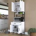 Dulap multifunctional, Rani, JE113, 60x198.6x25 cm, PAL, Alb