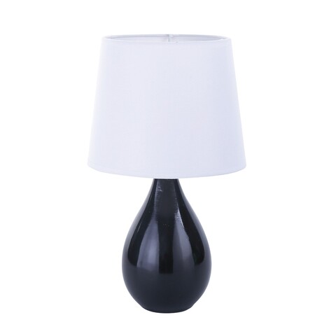 Lampa de masa Camy, Versa, 20 x 35 cm, ceramica, negru