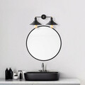Aplica de perete, Fulgor, 942FLG2166, Metal, Negru