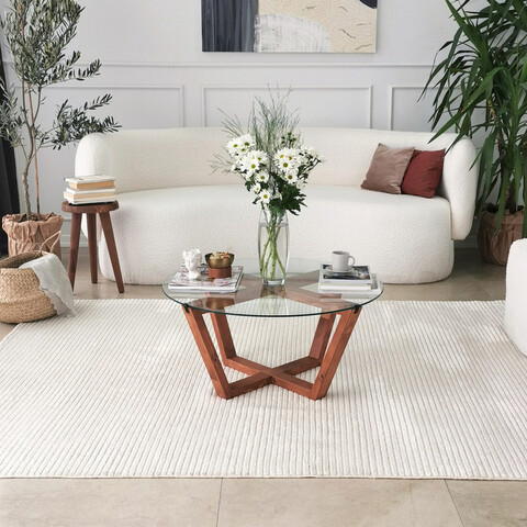 Masuta de cafea, Neostill, Lotus, 75x35x75 cm, Lemn mezoni.ro