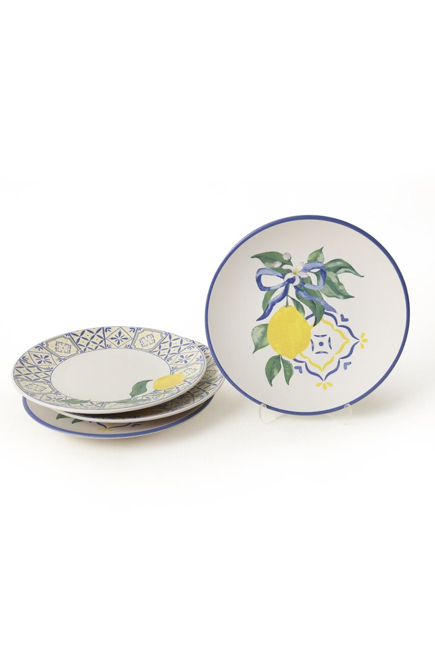 Set de servire pentru tort (4 piese), L'essentiel Maison, 275KRM2261, Alb / Bleumarin / Galben - view 7