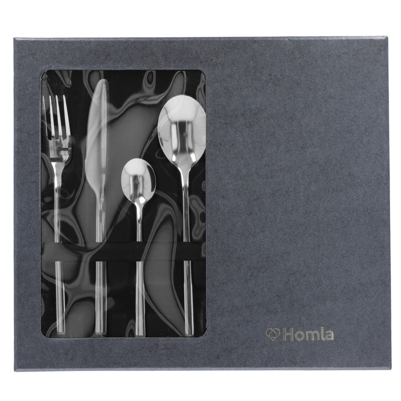 Set tacamuri 24 piese Aperi, Homla, inox tip 430, argintiu - view 4