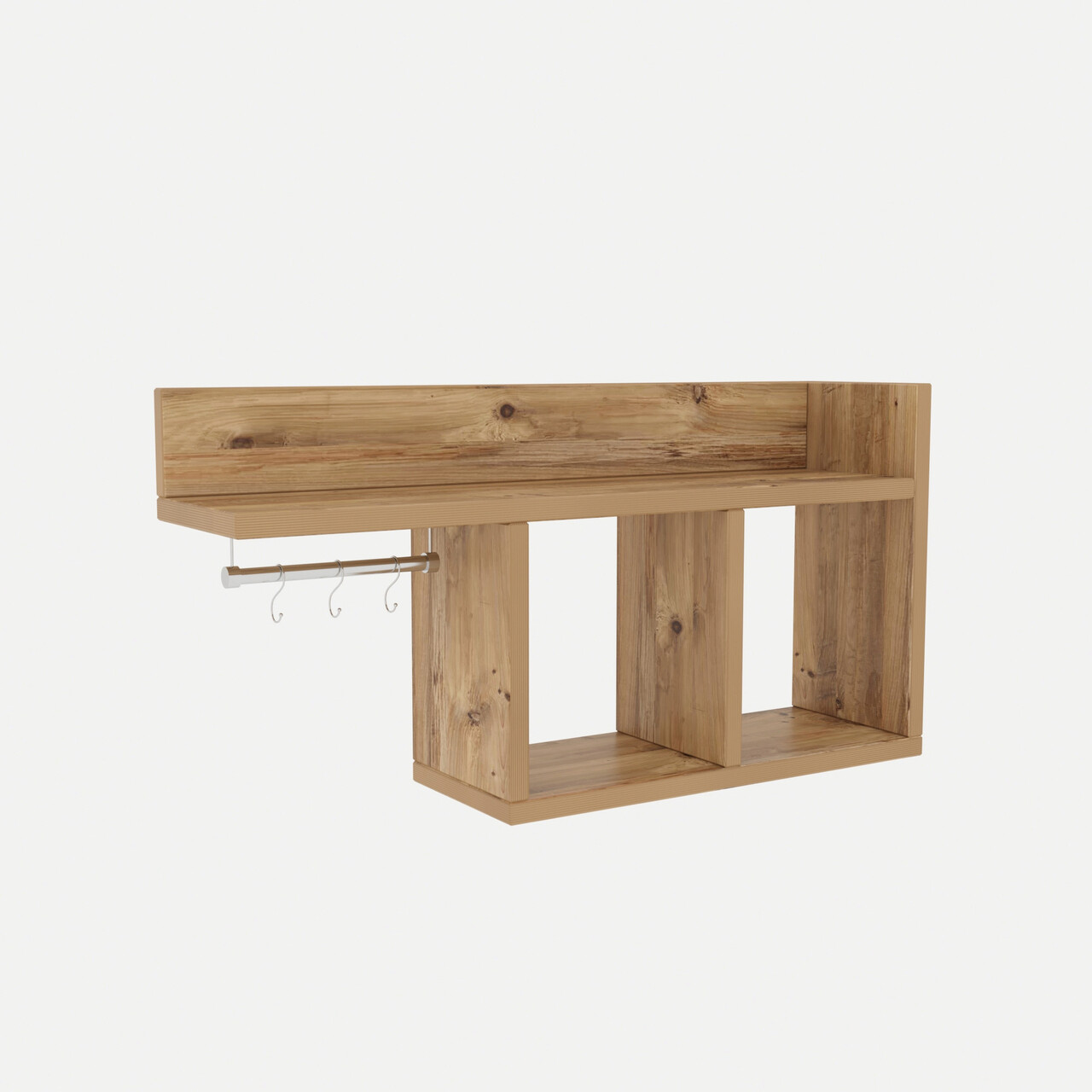 Raft de perete, Kalune Design, Pare, 72x37x18 cm, Pin - 1 | YEO