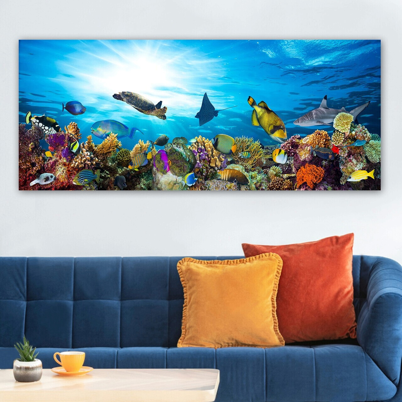 Tablou decorativ, YTY295429769_50120, Canvas, Rama din lemn (grosime 3 cm), Multicolor