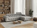 Coltar extensibil dreapta 3 locuri ELTAP, RT-04SO, Felro, 285x181x93 cm, lemn/poliester, gri inchis