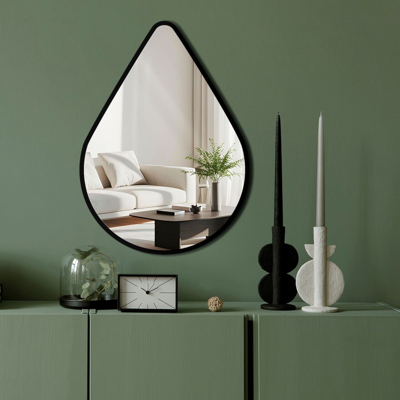 Oglinda decorativa Ozgl516 Partea de jos: 100% EVA (Grosime: 10 mm) Argintiu