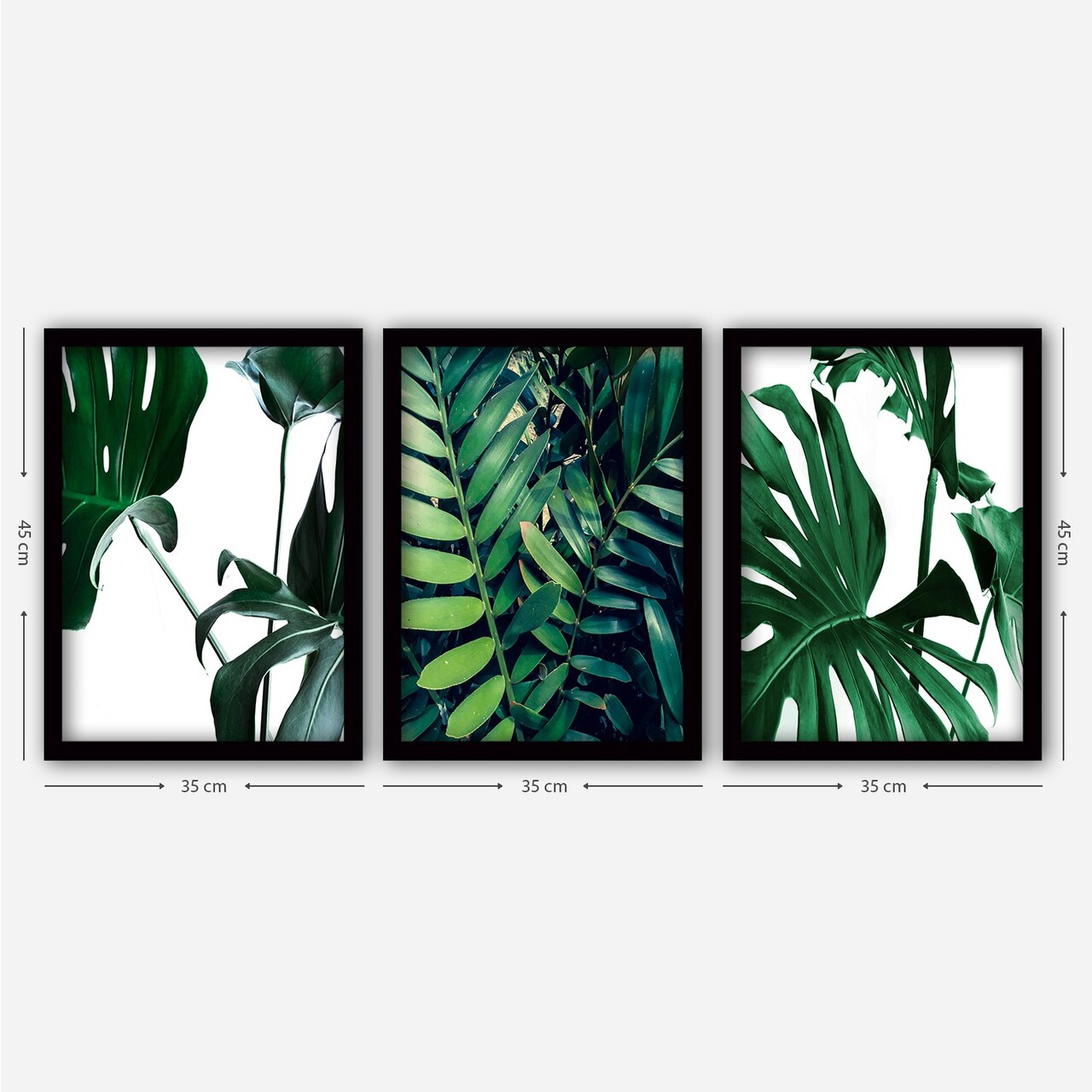 Set 3 tablouri decorative, 3SC101, Plastic, Multicolor - view 2