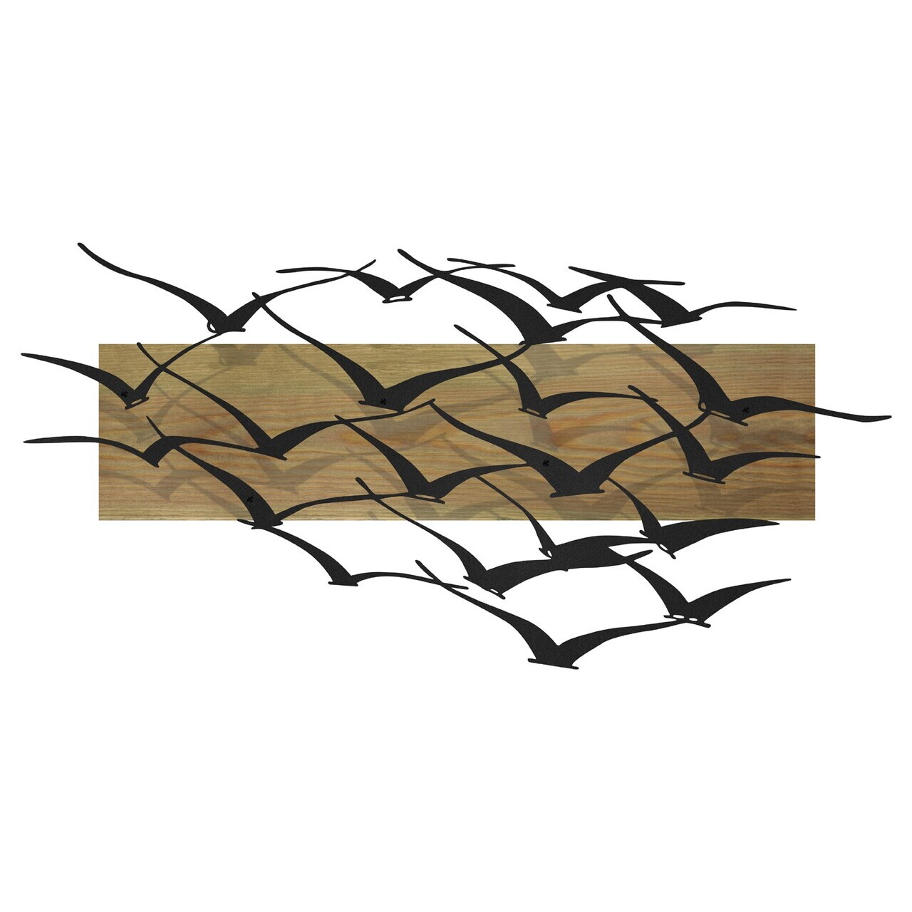 Decoratiune de perete, Ventus, Cadru: Lemn (Grosime: 2 cm), Verde/Negru — imaginea 7