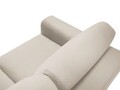 Coltar extensibil reversibil 4 locuri, Moghan, Micadoni Home, GL, 241x145x88 cm, catifea, bej deschis