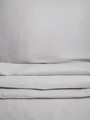 Lenjerie de pat King Size, Maisy, Homla, 200x220 cm, 3 piese, microfibra din poliester, gri deschis