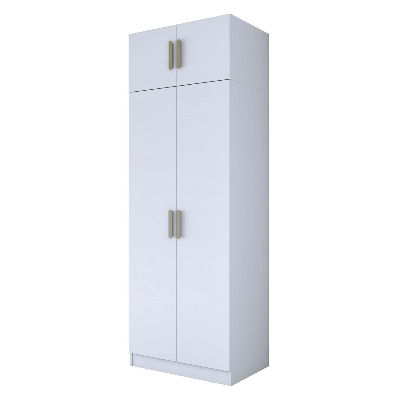 Dulap pentru haine, Hanah Home, BA210, 90x255x57.5 cm, PAL melaminat, Alb - view 9