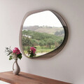Oglinda decorativa, Neostill, Aqua A343, 75x55x2 cm, 100% STICLA CALITA (grosime: 2 cm), Bronz