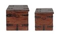 Set 2 cufere Jaipur, Bizzotto, 83 x 43 cm / 102 x 50 cm, lemn de mango/MDF