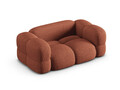 Canapea 2 locuri, Loretto, Cosmopolitan Design, 180x100x68 cm, tesatura structurata, corai