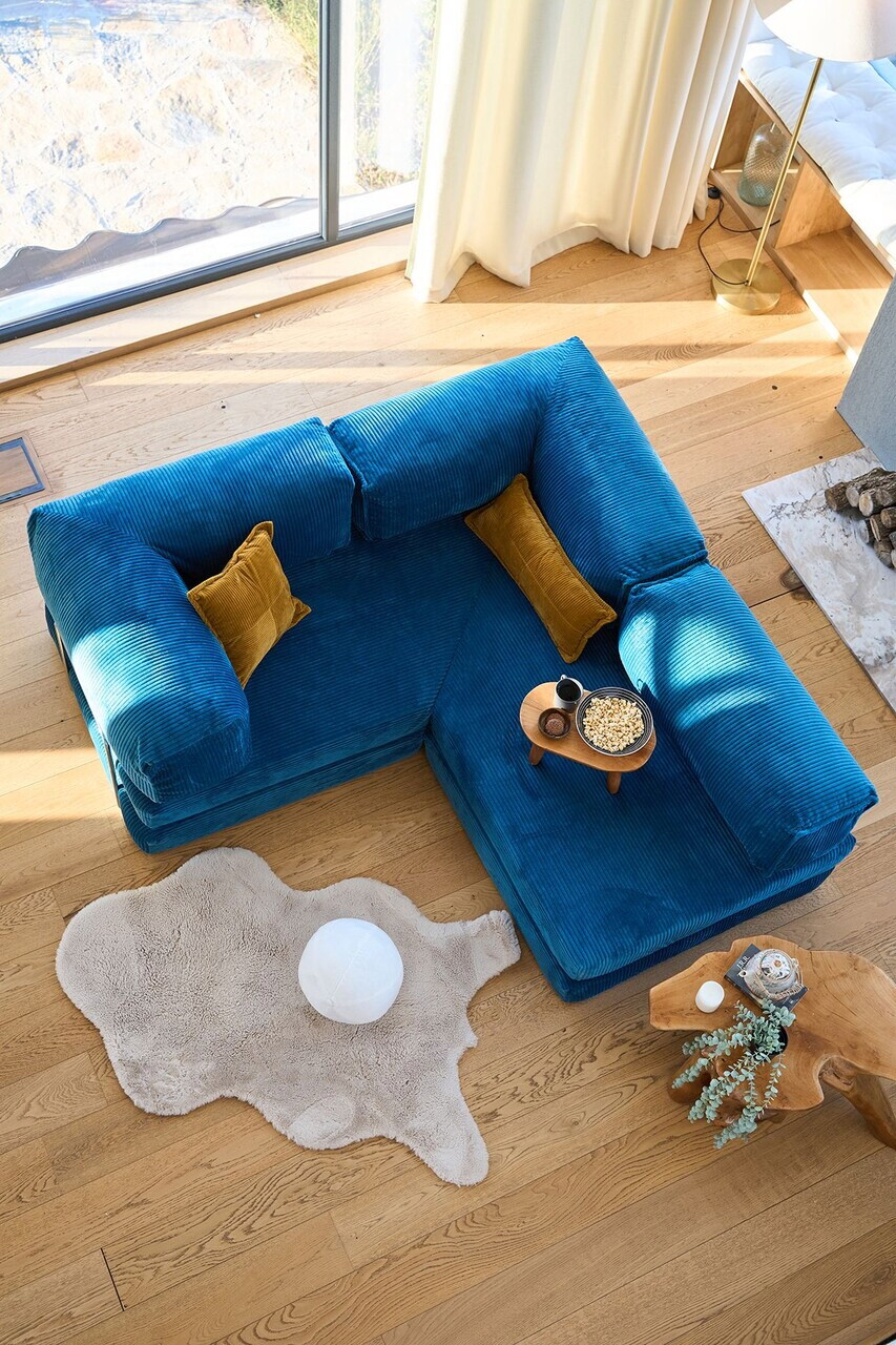 Coltar, Atelier del Sofa, 118FVL1406, Tesatura plus reiata, Indigo - view 2