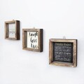 Set 3 tablouri decorative, UKZM023, MDF, Imprimat UV, Multicolor