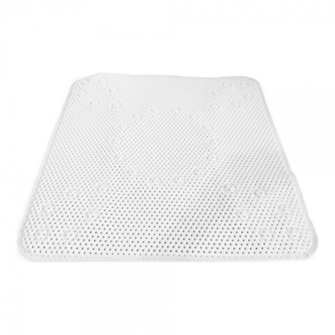 Covoras de baie confortime, 53x53 cm, pvc, alb