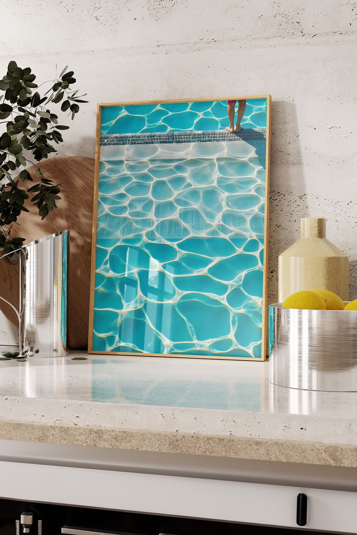 Tablou decorativ, 109726, LEMN SOLID, Față: 100% PVC STICLĂ, Multicolor