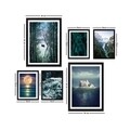 Set 6 tablouri decorative, SET_085, Lulu, 24x29 cm/24x44 cm, plastic