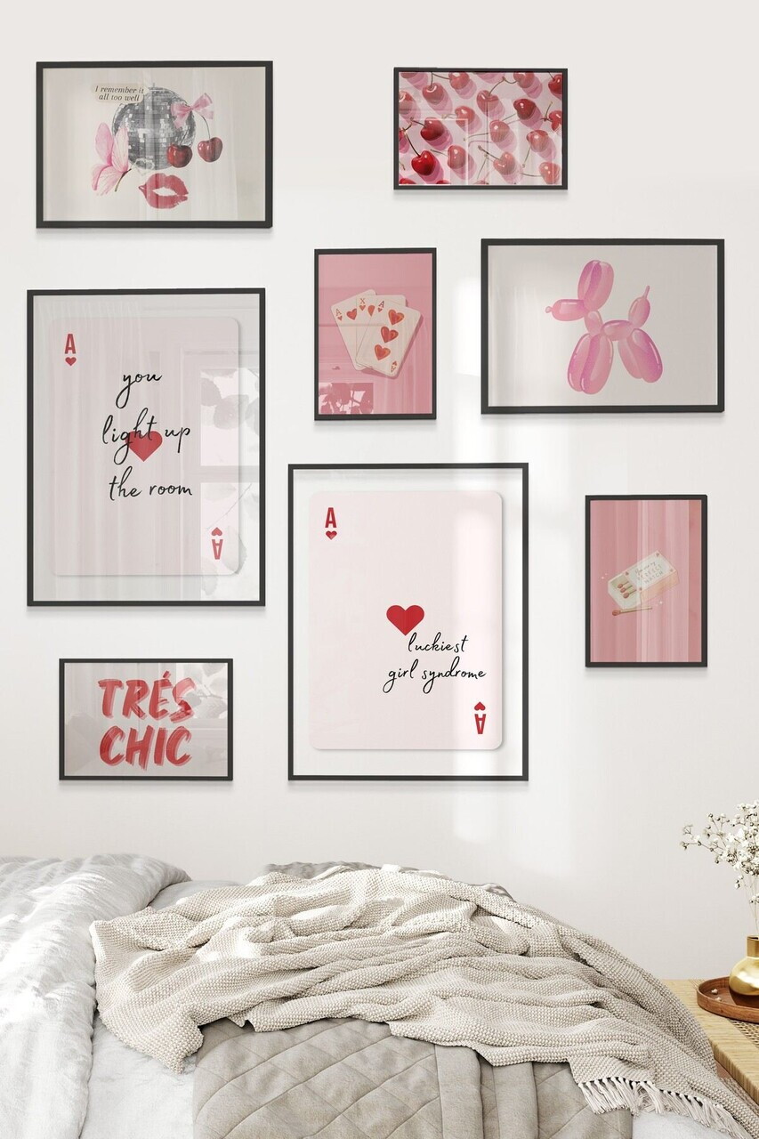 Tablou decorativ, Çgs-063-Black-Kck, Lemn masiv, Față: 100% PVC STICLĂ, Multicolor - view 2