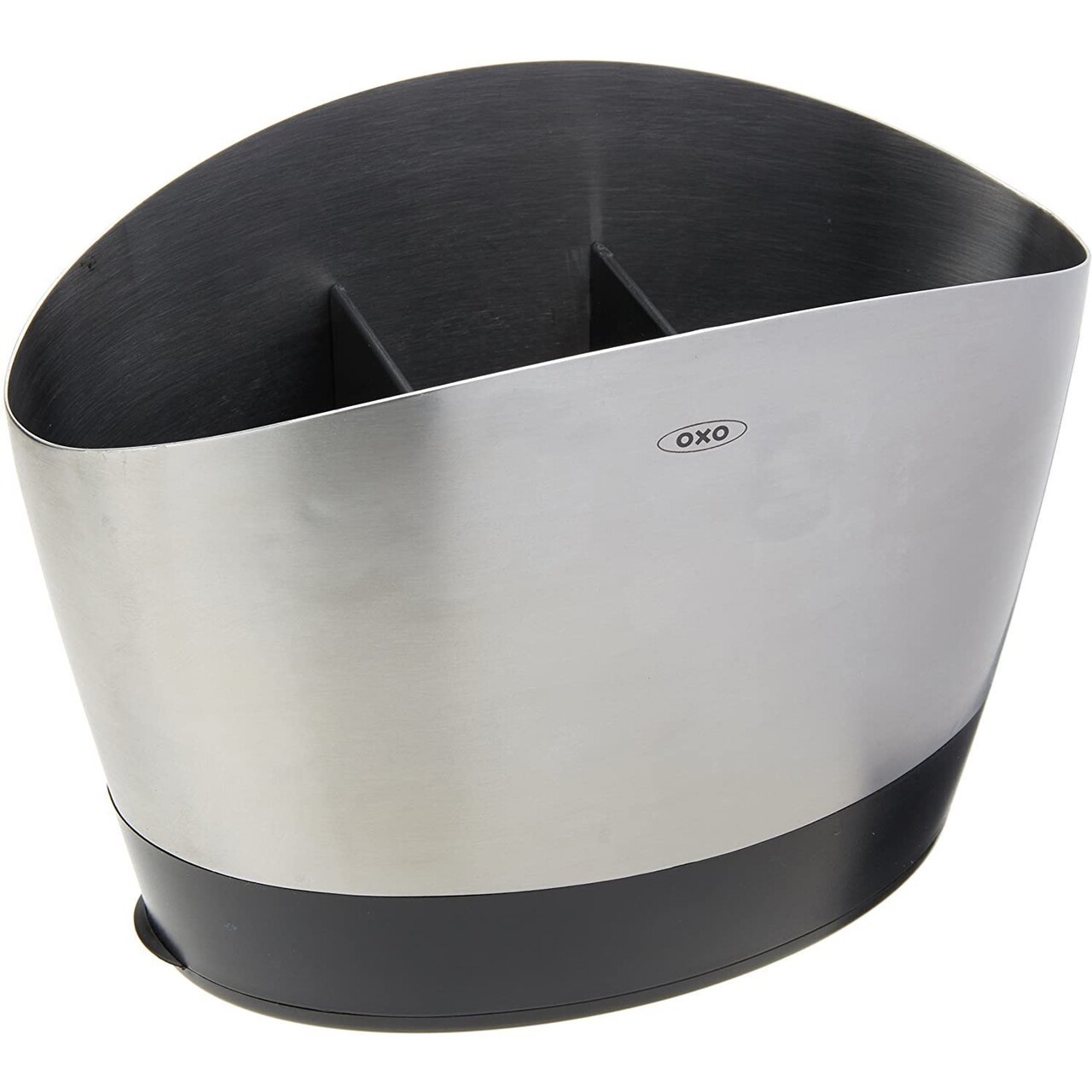 Suport ustensile de bucatarie, 21 x 12 x 16 cm, inox, "Good Grips" - OXO - imagine 5