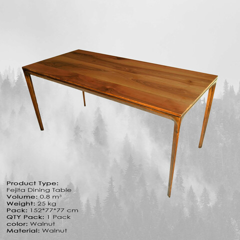 Masa, Massive Design, Fejita Small, 150x75x75 cm, Nuc Massive Design