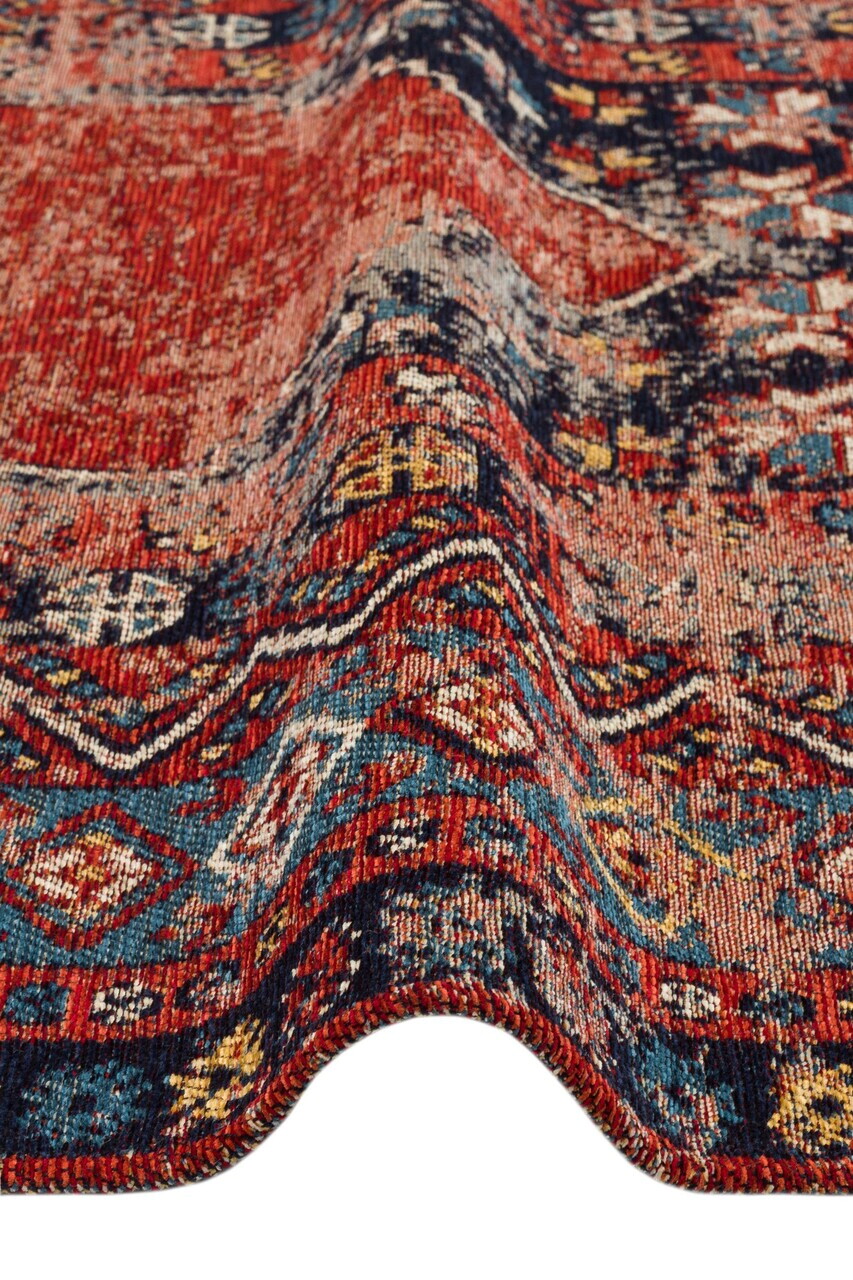 Covor, Anadolu, 160x230 cm, CHENILĂ ACRILICĂ/POLIESTER, Multicolor — imaginea 5