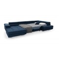 Coltar extensibil dreapta 6 locuri ELTAP, Rod-39, Rodrigo, 345x202x90 cm, lemn/poliester, albastru deschis