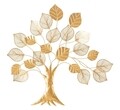 Decoratiune pentru perete, Mauro Ferretti, Albero Goldy, 81 x 2.5 x 78 cm, fier, multicolor