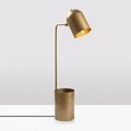Lampa de masa, Pot - 11490, Fulgor, 12 x 27 x 67 cm, 1 x E14, 40W, auriu