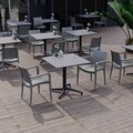Set scaune 4 piese, Tilia, Specto Xl, Gri ciment