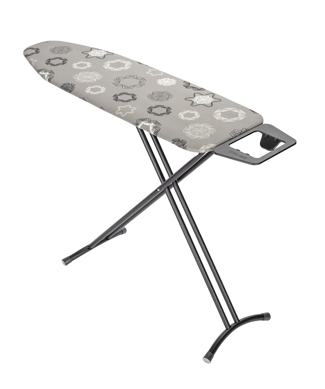 Masa de calcat, Wenko, Classic Black, cu inaltime ajustabila, 120 x 38 cm, metal/bumbac, gri/alb - 1 | YEO