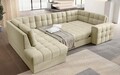 Coltar extensibil stanga 5 locuri ELTAP, LT-04MO, Blewett, 299x198x82 cm, lemn/poliester, bej
