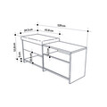 Pantofar, Decortie, Filux Bench, 120.3x51x40.5 cm, PAL, Antracit