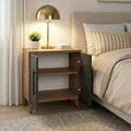 Noptiera, Hanah Home, Lumen, 51.5x57.6x32.2 cm, Pin Atlantic / Antracit
