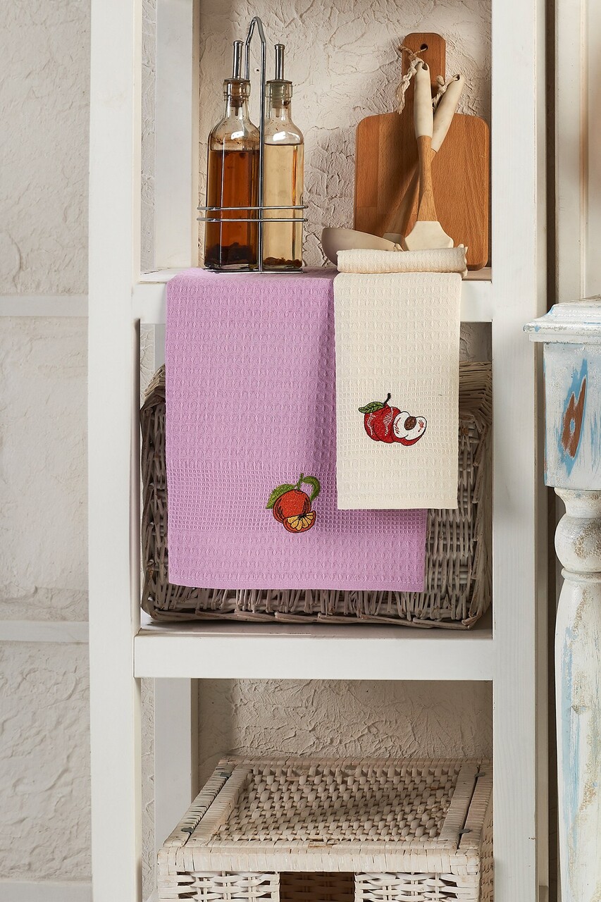 Set prosoape de bucatarie, Eponj Home, Fruits, Bumbac, Multicolor - 2 | YEO