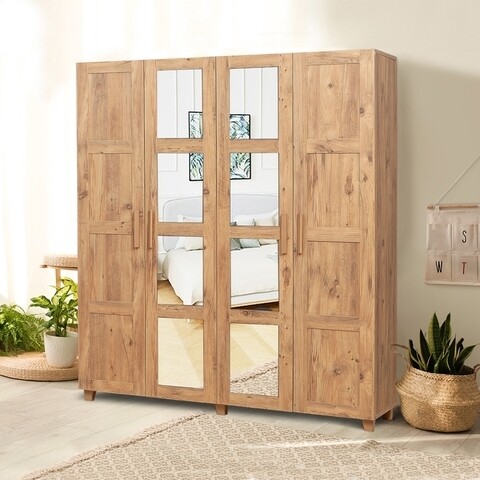 Dulap cu oglinda pentru haine salvia 2 - atlantic, vella, 160x48x189 cm
