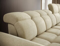 Coltar extensibil dreapta 3 locuri ELTAP, Beneth, 301x185x115 cm, lemn/poliester, bej deschis