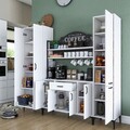 Dulap multifunctional, Rani, JE150, 220x198.6x40 cm, PAL, Alb