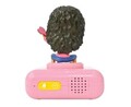 Ceas desteptator cu lumina 3D pentru copii Gabby, LEXIBOOK, 20x15x10 cm, plastic/cauciuc, roz
