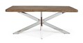 Masa extensibila Arkansas,Bizzotto,inox/lemn de salcam,180-260x90x77 cm