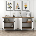 Consola, Hommy Craft, Kiev, 180x78x35 cm, Nuc/Alb